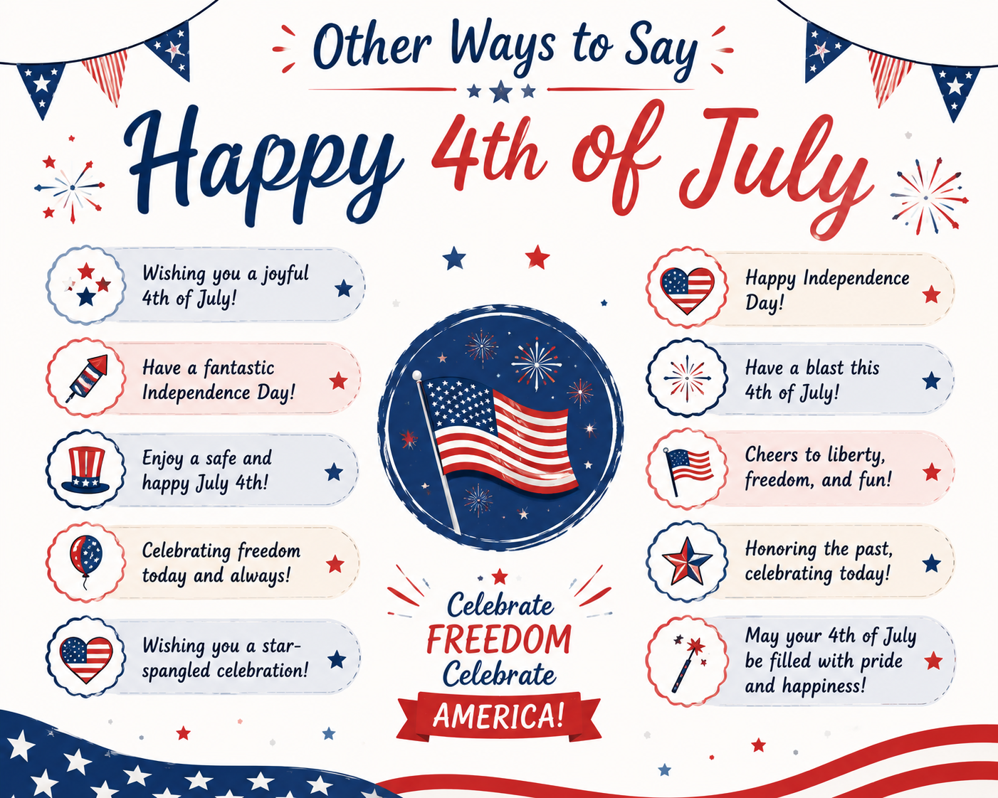 Other Ways to Say Happy 4th of July